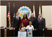 Veterans Day Art Contest Winners with Council 1