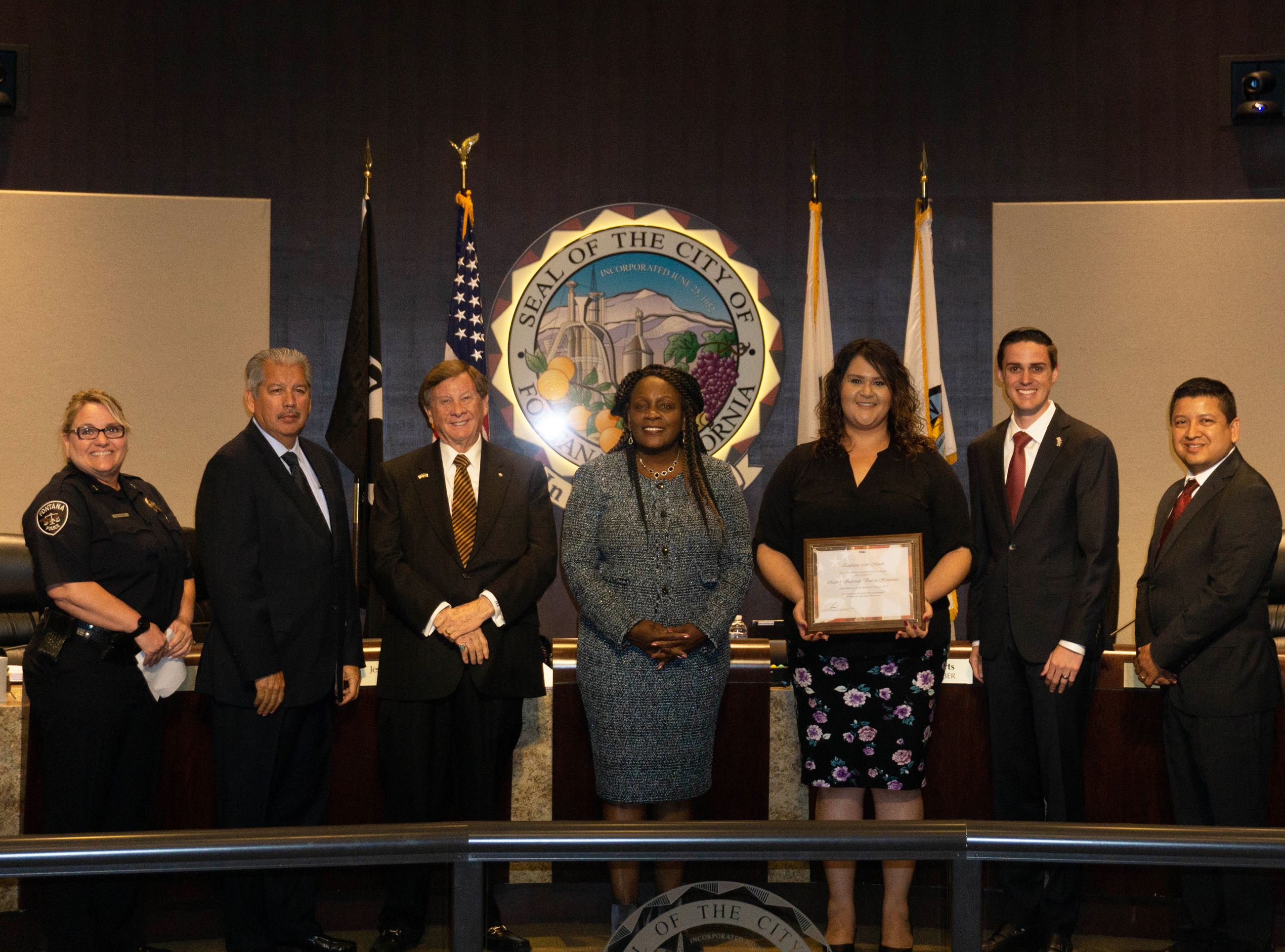 Fontana PD Employee of the Month 