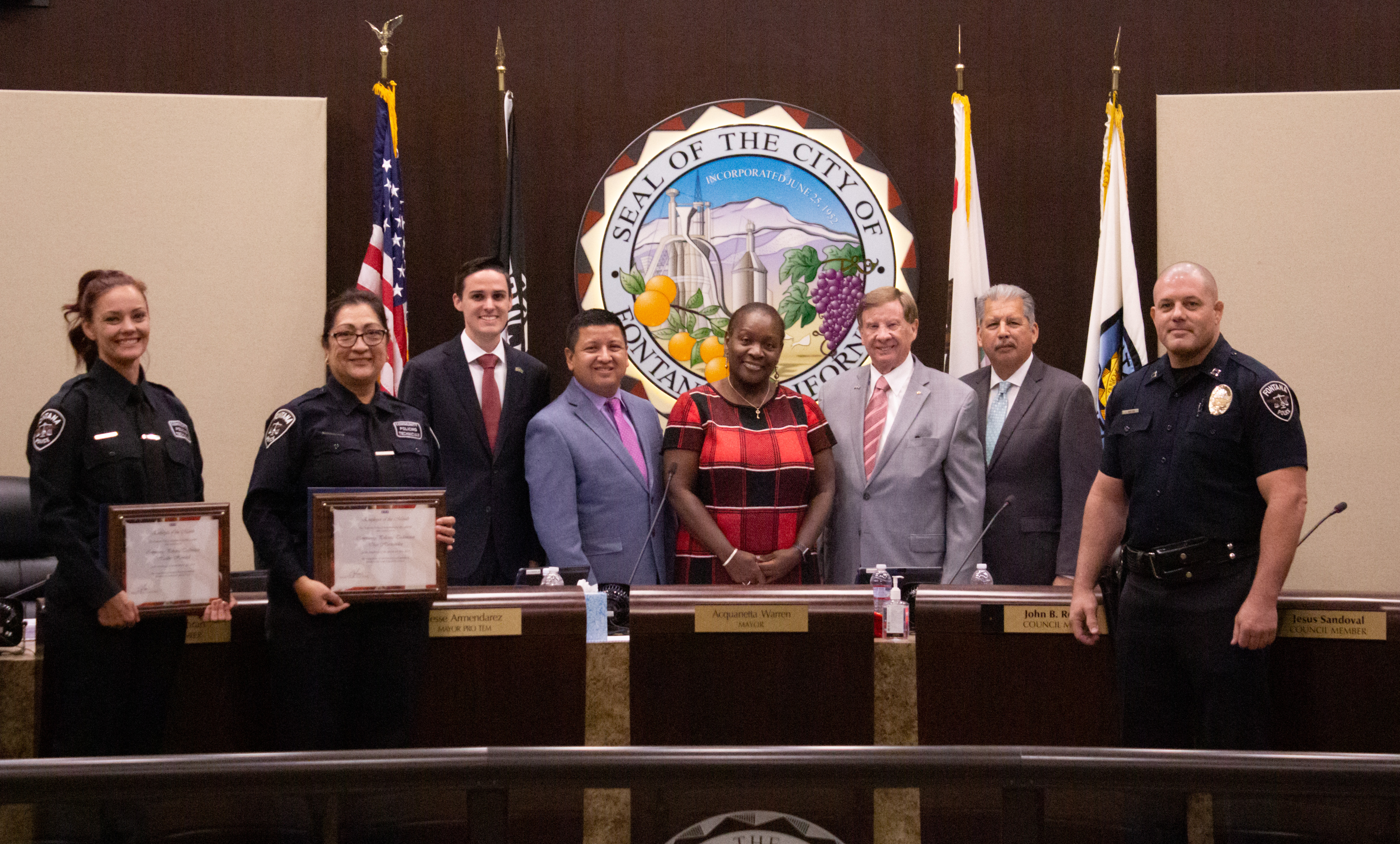Police Department July 2019 Employees of the Month