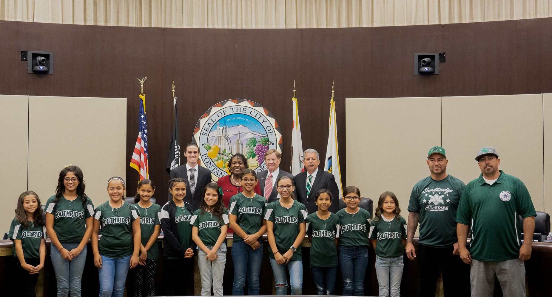District 71 Fontana Little League Championship Teams