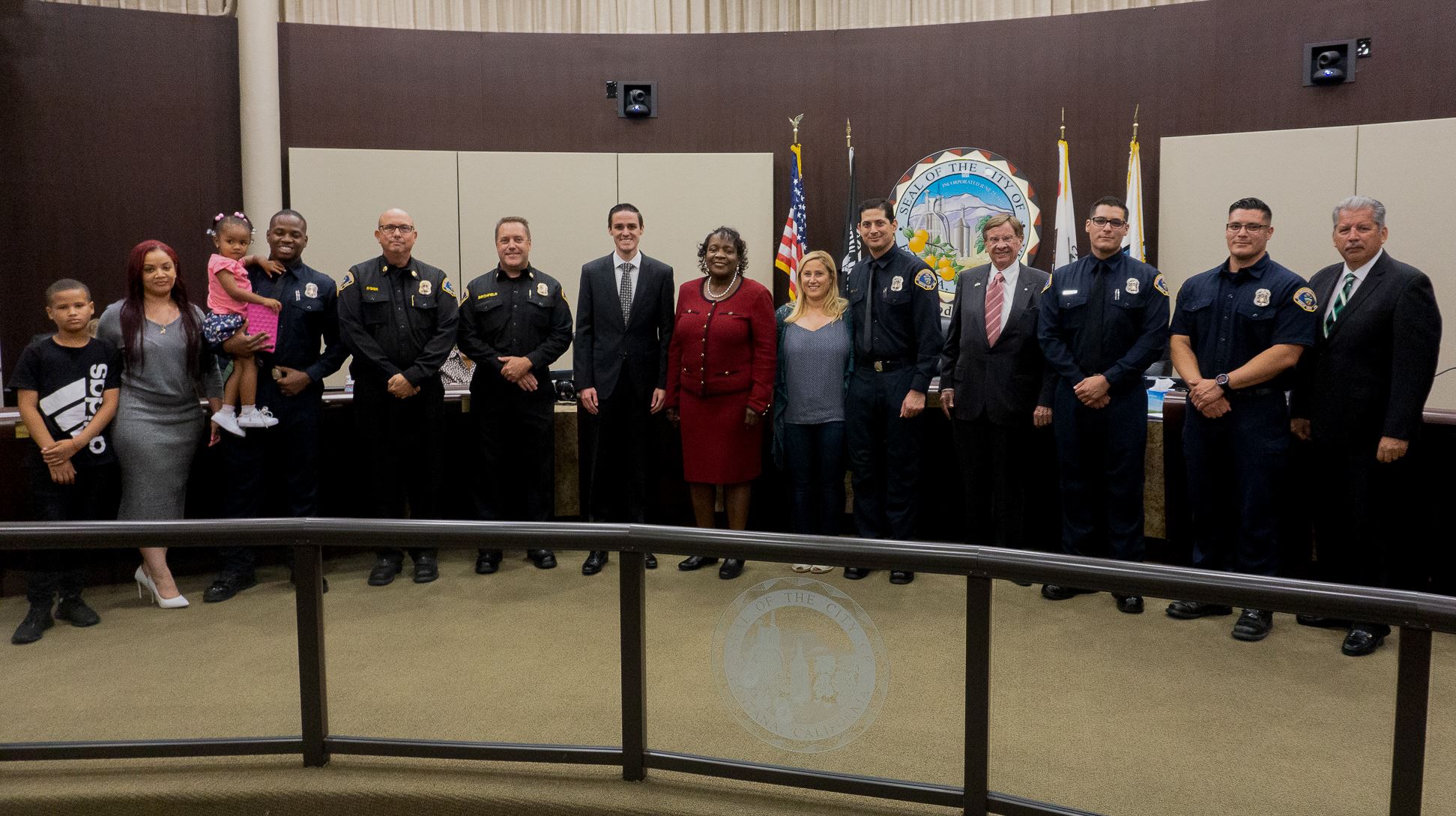 Swearing in ceremony for new firefighters 