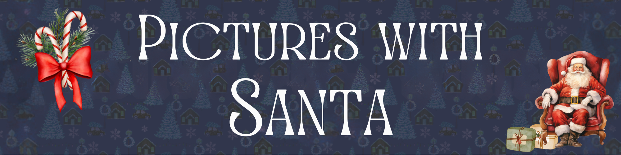 Pictures with Santa Website Banner 2025