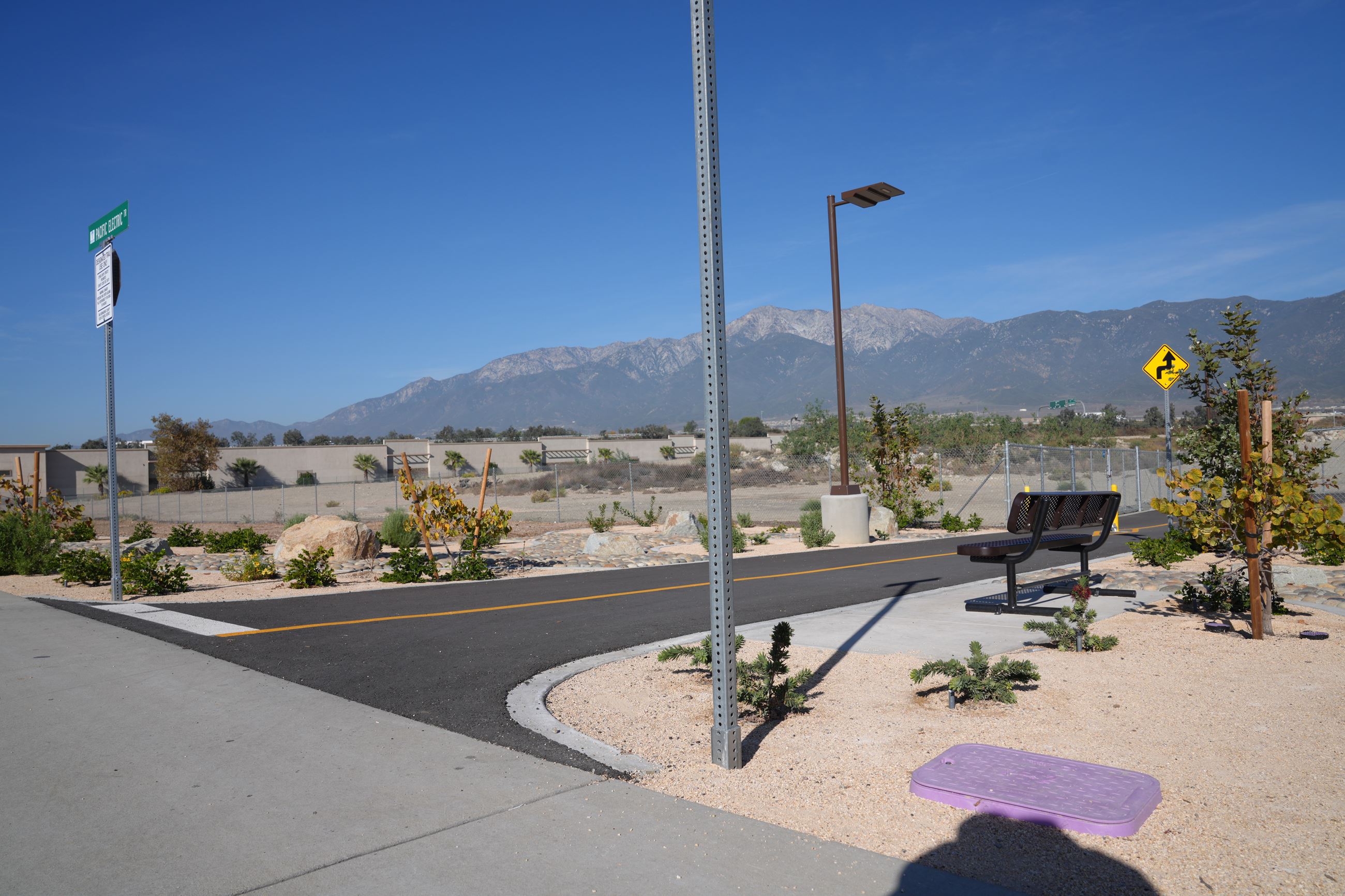 Photo of entrance to San Sevaine Trail located at Heritage Park