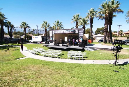 Repentance + Forgiveness Seating and Stage in Seville Park